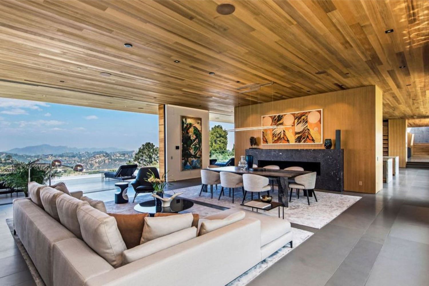 Open living with a view in Beverly Hills