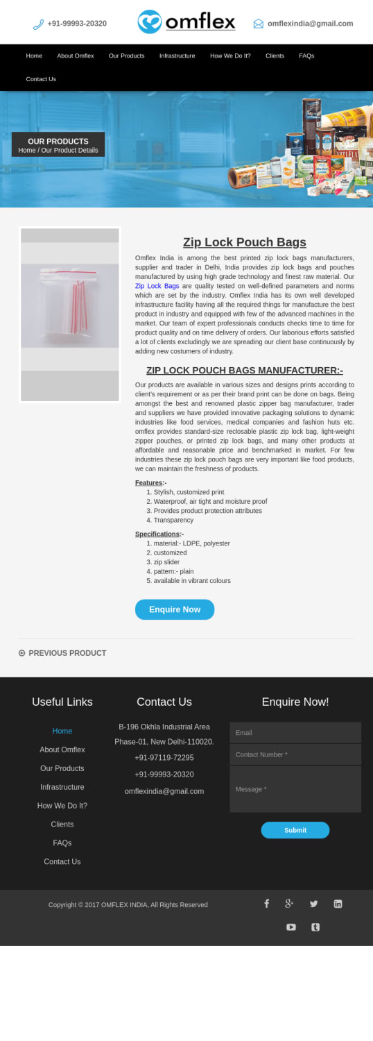 Zip Lock Pouch Bags Manufacturer,Printed Zip lock Bags Manufacturers