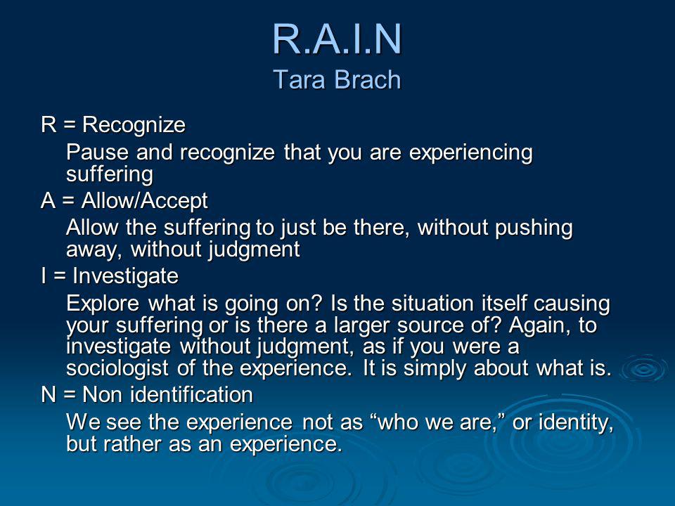 Thoughts on the R.A.I.N. technique from Tara Brach? Just read about this and seems super useful for me (anxiety issues)