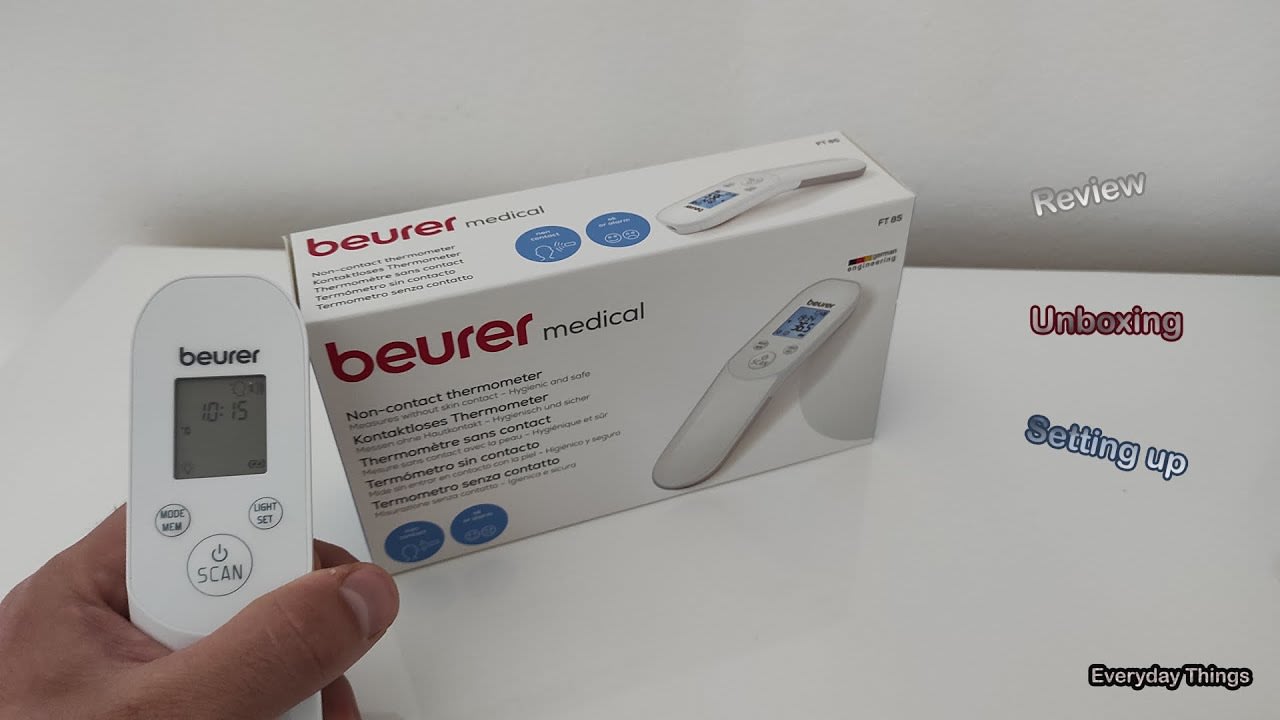 Beurer Non contact thermometer Unboxing, Setting up, How to use, Review