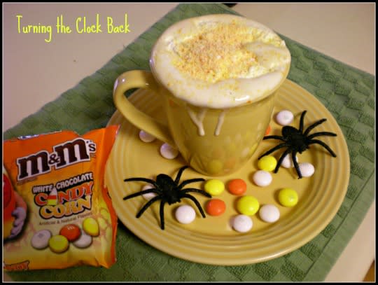 Halloween Recipe: M&M's White Chocolate Candy Corn Coffee