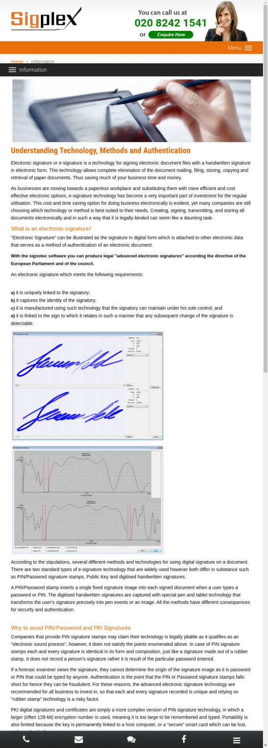Digital Electronic Signature Capture Devices Information