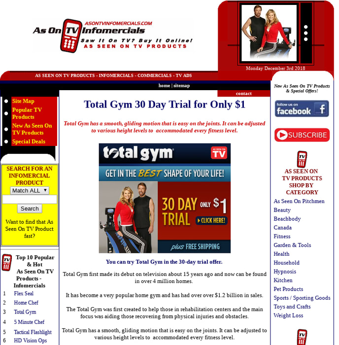 Total Gym 30 Day Trial for Only $1