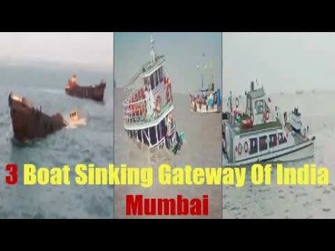 Boat Sinking Gateway Of India Mumbai: All People Escape From Sinking Yacht In The Arabian Sea
