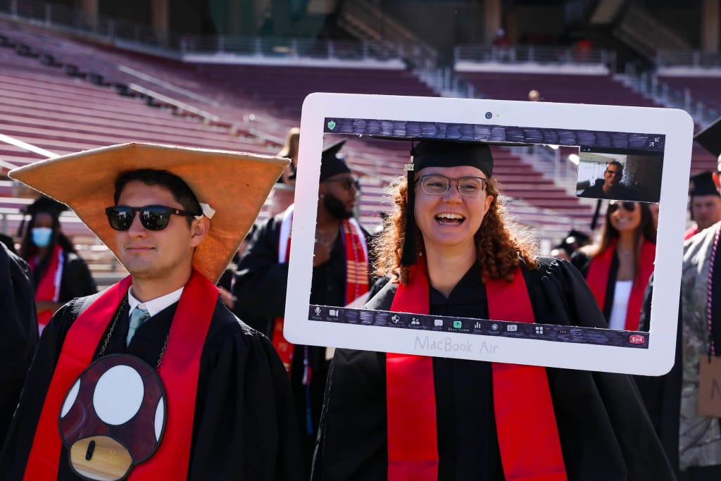 Stanford graduates celebrate modified commencement as California prepares to reopen