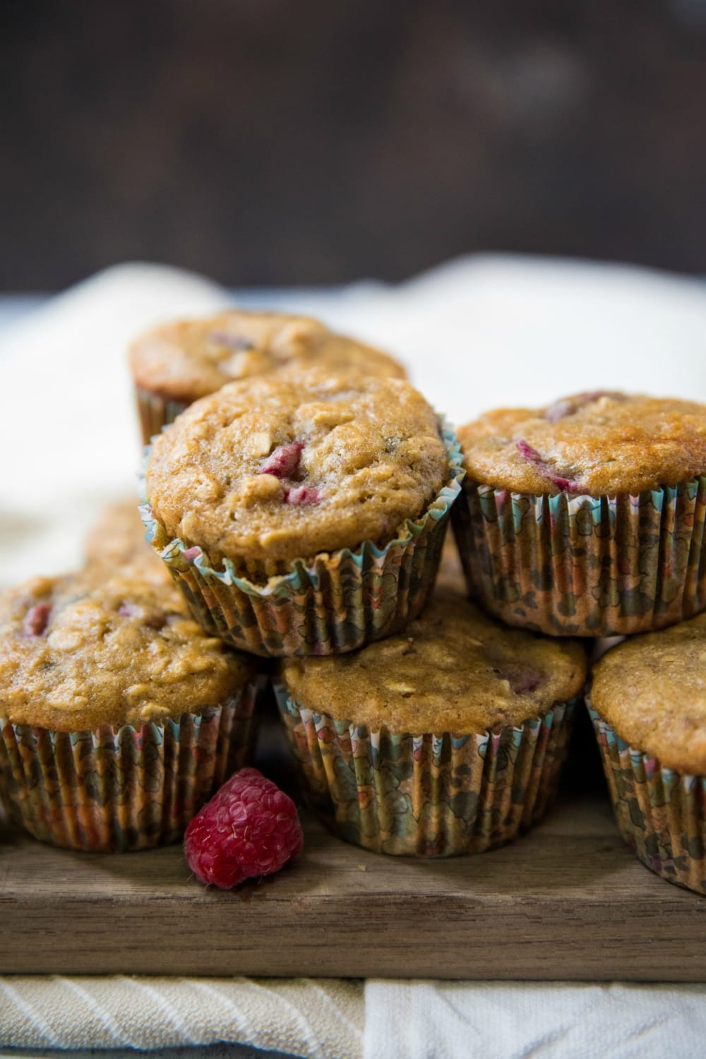 These raspberry oatmeal muffins are simple, wholesome, and satisfying.