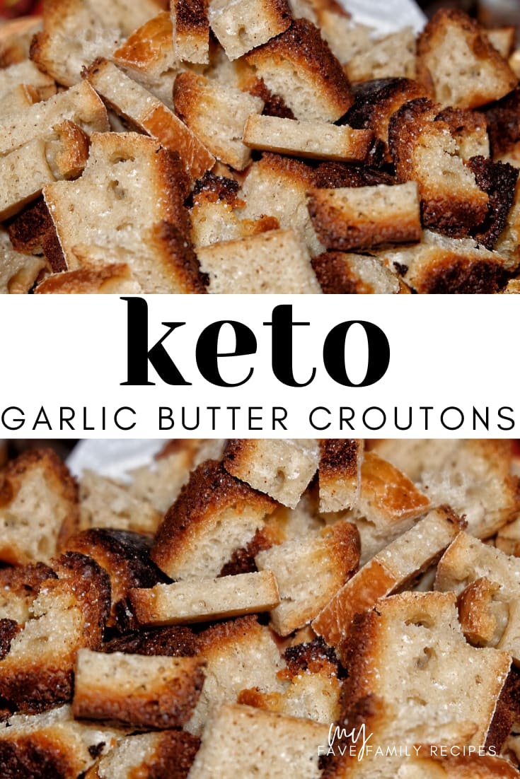 Keto Low Carb Garlic Butter Croutons