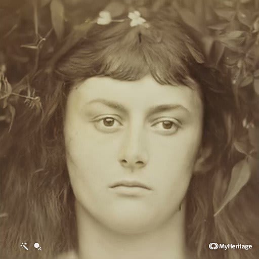 The real Alice. Brought to life with @MyHeritage's remarkable machine learning tech #DeepNostalgia. The character of Alice from Lewis Carroll's tale, was based on Alice Liddell, captured here by photographer Julia Margaret Cameron in the 1870s