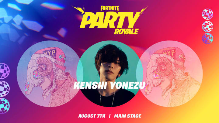 Free Fortnite Banner Celebrates Japanese Singer Kenshi Yonezu In-Game Performance