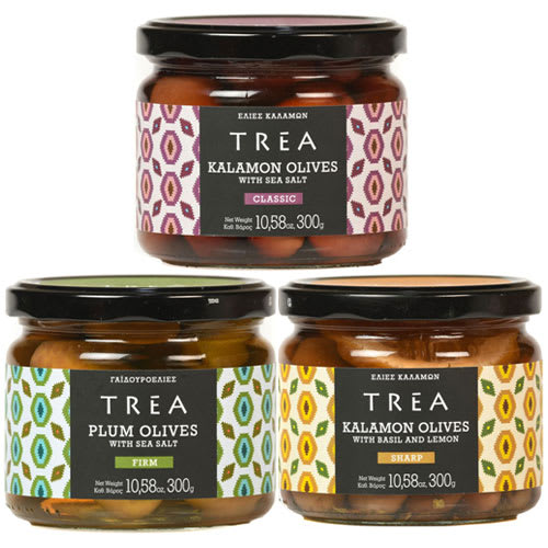 TREA Greek Olive Trio of our three TREA Greek Olives