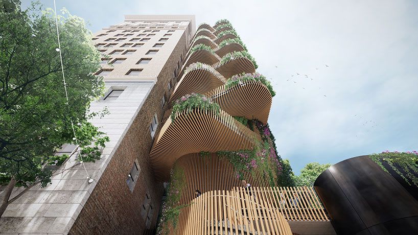 bjarke ingels group will restore bank of italy with garden workspaces for westbank campus.