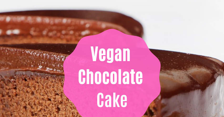 Vegan Chocolate Cake - #Easy #DairyFree #EggFree
