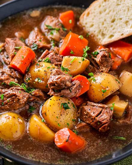 Crockpot Beef Stew (with Beer and Horseradish)