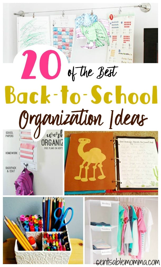 20 of the Best Back-to-School Organization Ideas