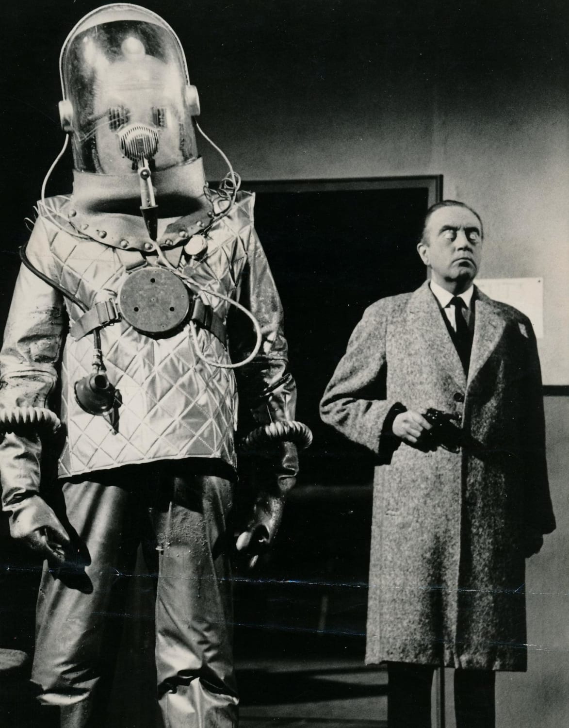 Scene from British Science Fiction film “The Earth Dies Screaming“, directed by Terence Fisher, 1964