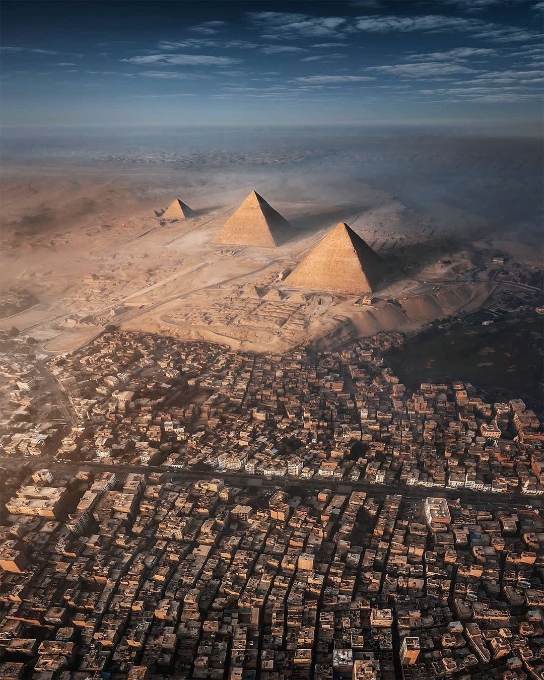 Ancient and Modern, Giza - Egypt
