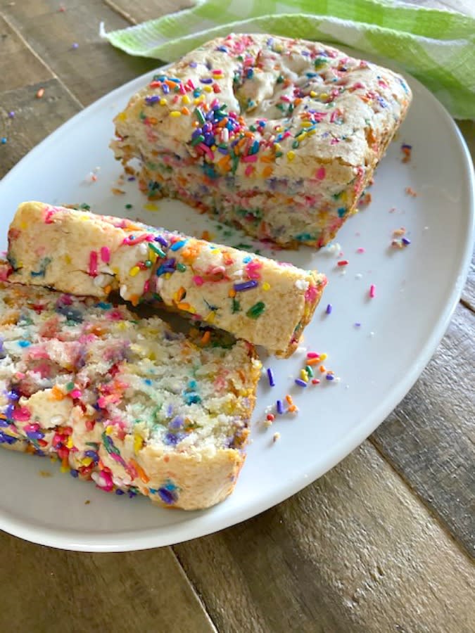 Funfetti Ice Cream Bread is Quick Bread Made With Ice Cream and It's Everything