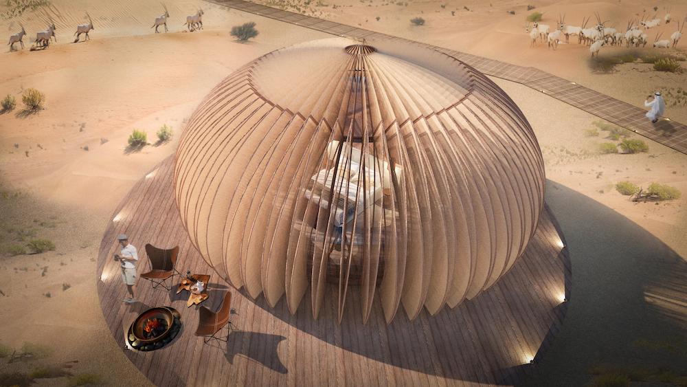 Oculus, the hotel complex in the heart of the desert