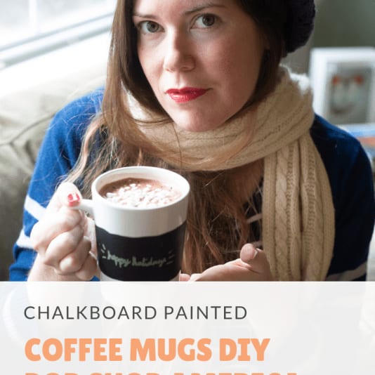 DIY Chalkboard Painted Mugs