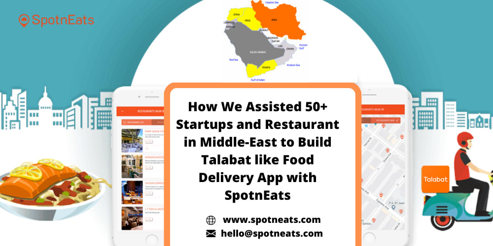How We Assisted 50+ Startups and Restaurant in Middle-East to Build a Talabat Clone App with SpotnEats