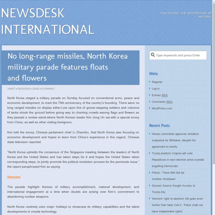 No long-range missiles, North Korea military parade features floats and flowers
