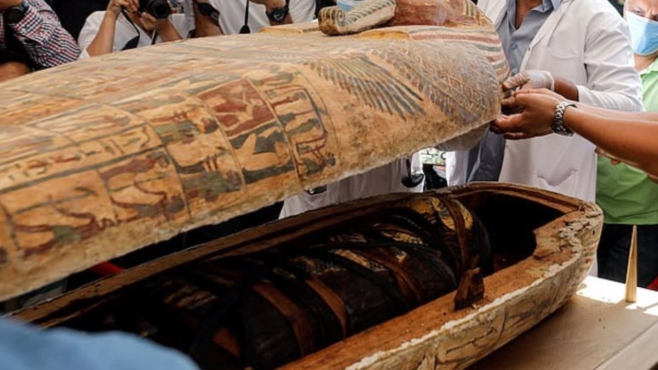Ancient Egyptian Tomb Opened For First Time In 2,500 Years.