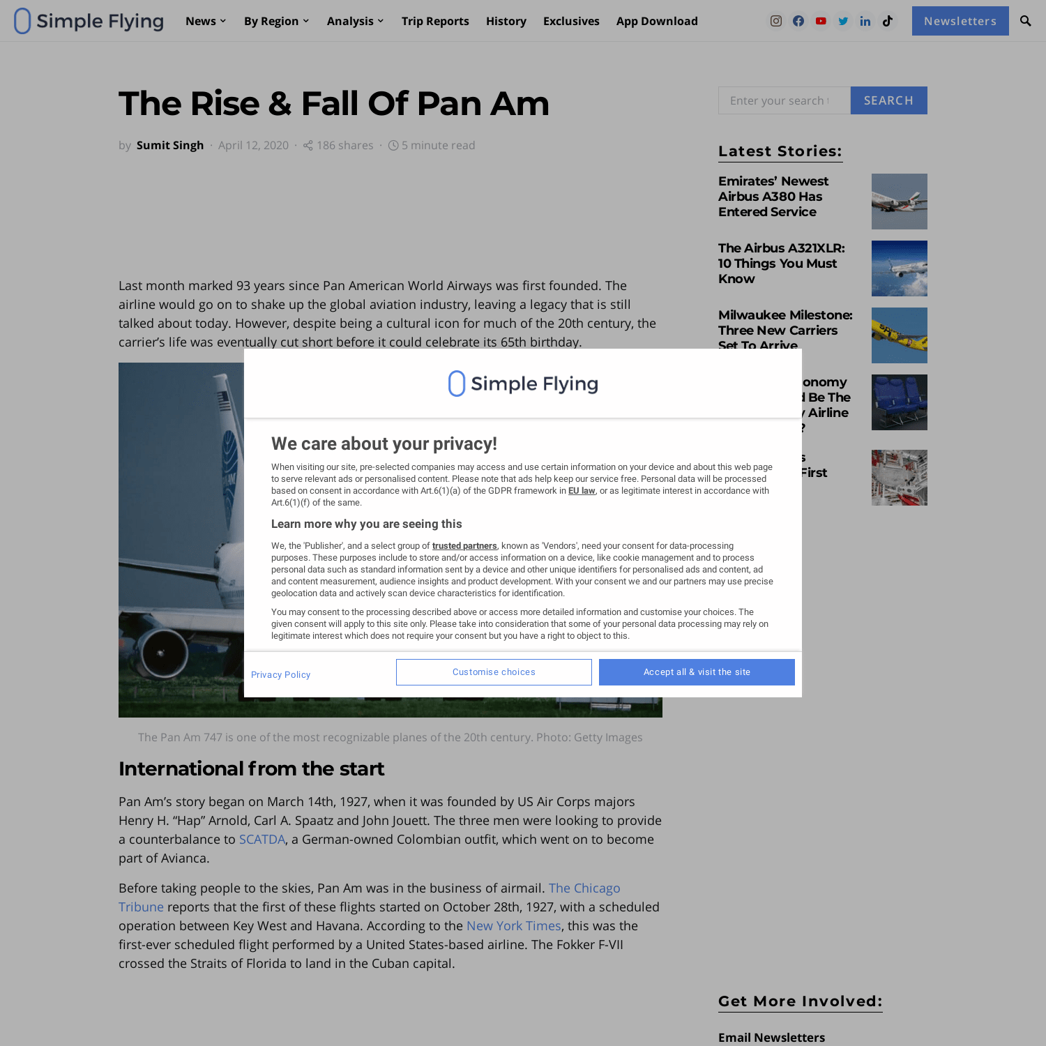 The Rise & Fall Of Pan Am