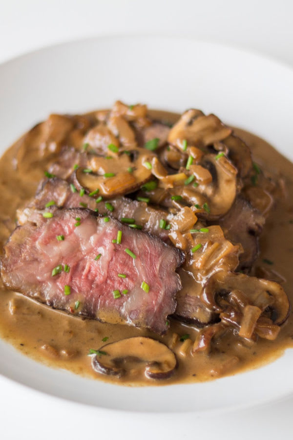 Steak Diane With Mushrooms For Two