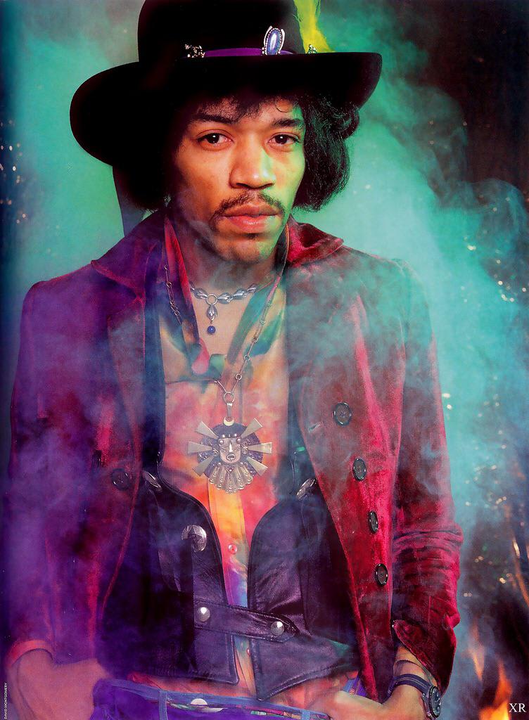 One of the coolest pictures of Hendrix (60s)
