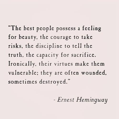 Ernest Hemmingway | Words, Words quotes, Quotable quotes