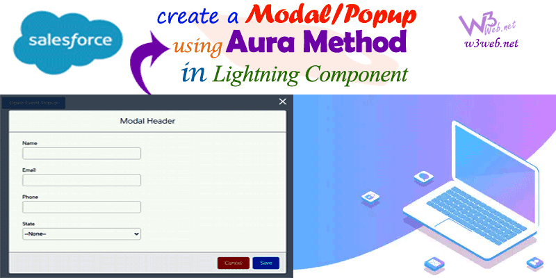 How to display a Modal/Popup on click button using aura method in lightning component