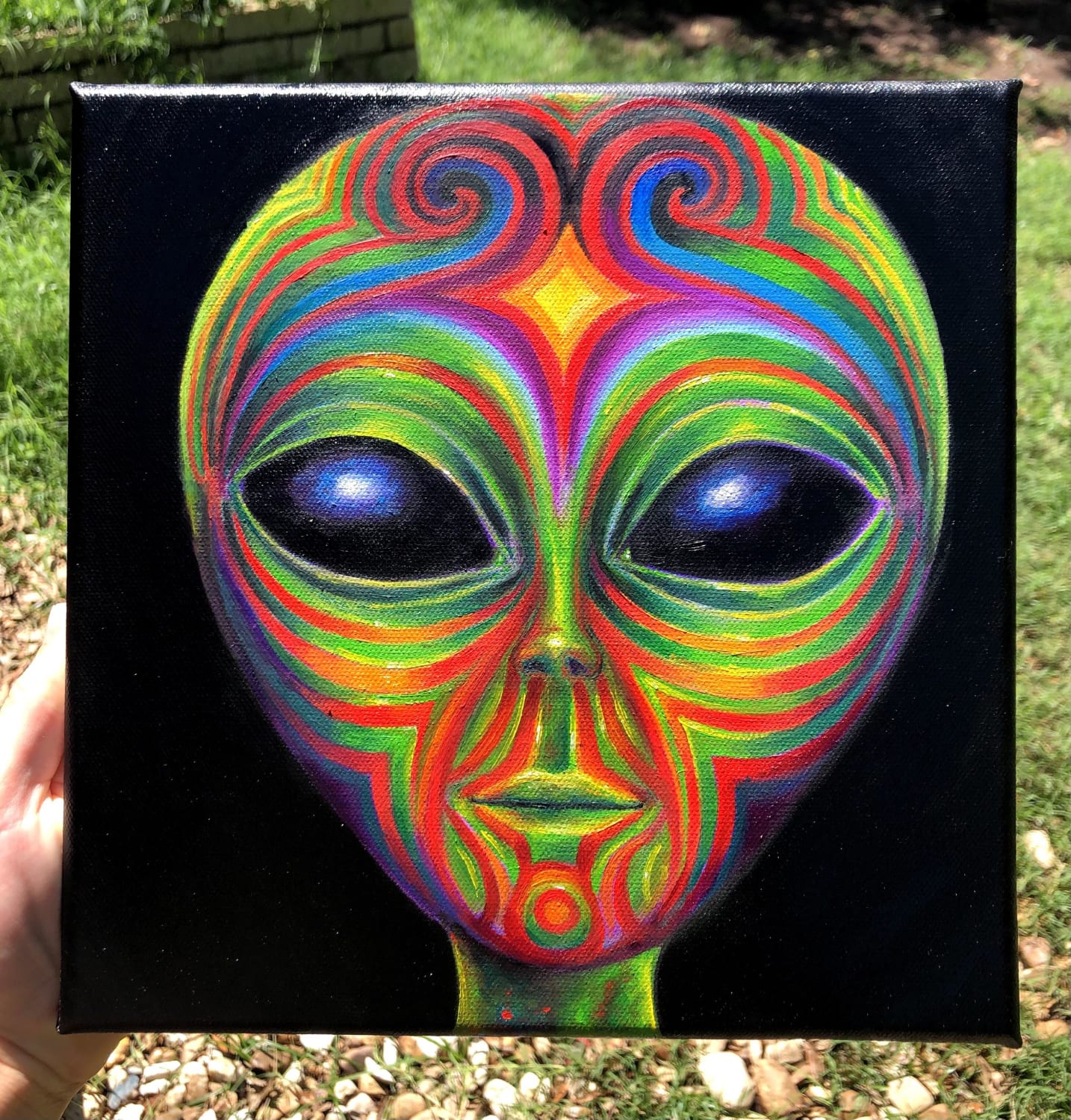 I painted an alien