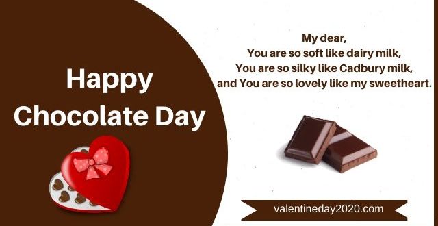 Chocolate day Messages 2020, WhatsApp Status - Happy Valentine Day 2020