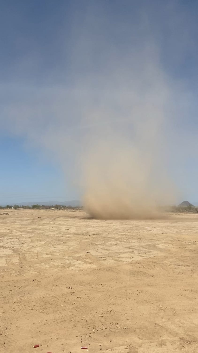 Dust devil in AZ, human for scale.