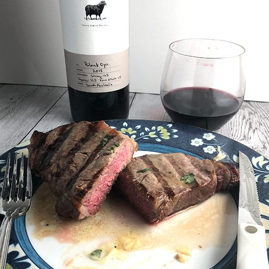 Grilled Steak with Garlic Butter and an Aussie Shiraz Blend #winePW | Cooking Chat