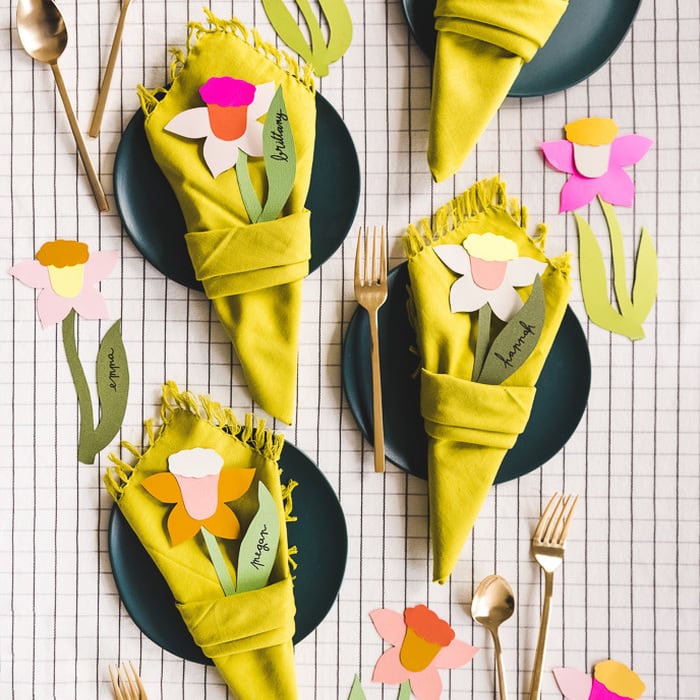 Daffodil napkin bouquet - The House That Lars Built