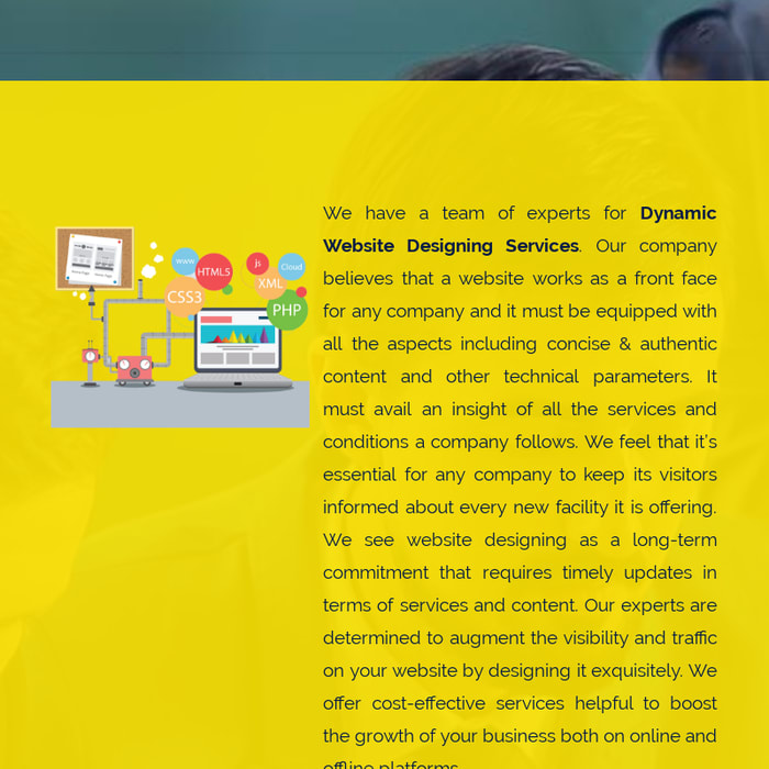 Dynamic Website Designing Company Australia, USA and Canada