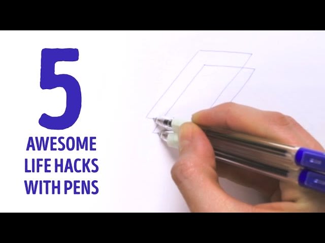 5 AWESOME life hacks with pens l 5-MINUTE CRAFTS