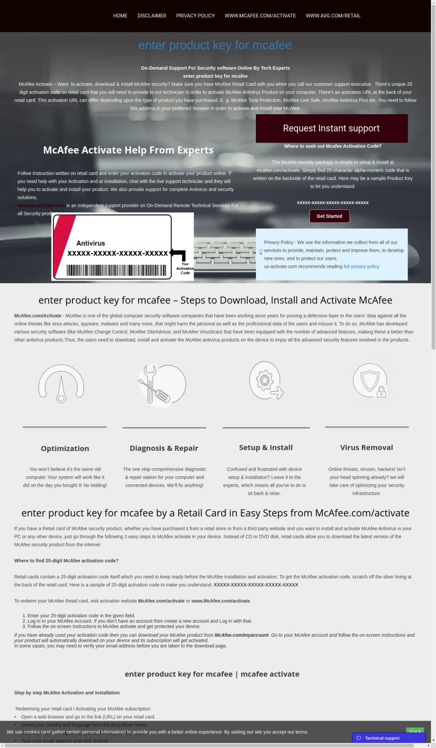 enter product key for mcafee (25 digit mcafee activation code)