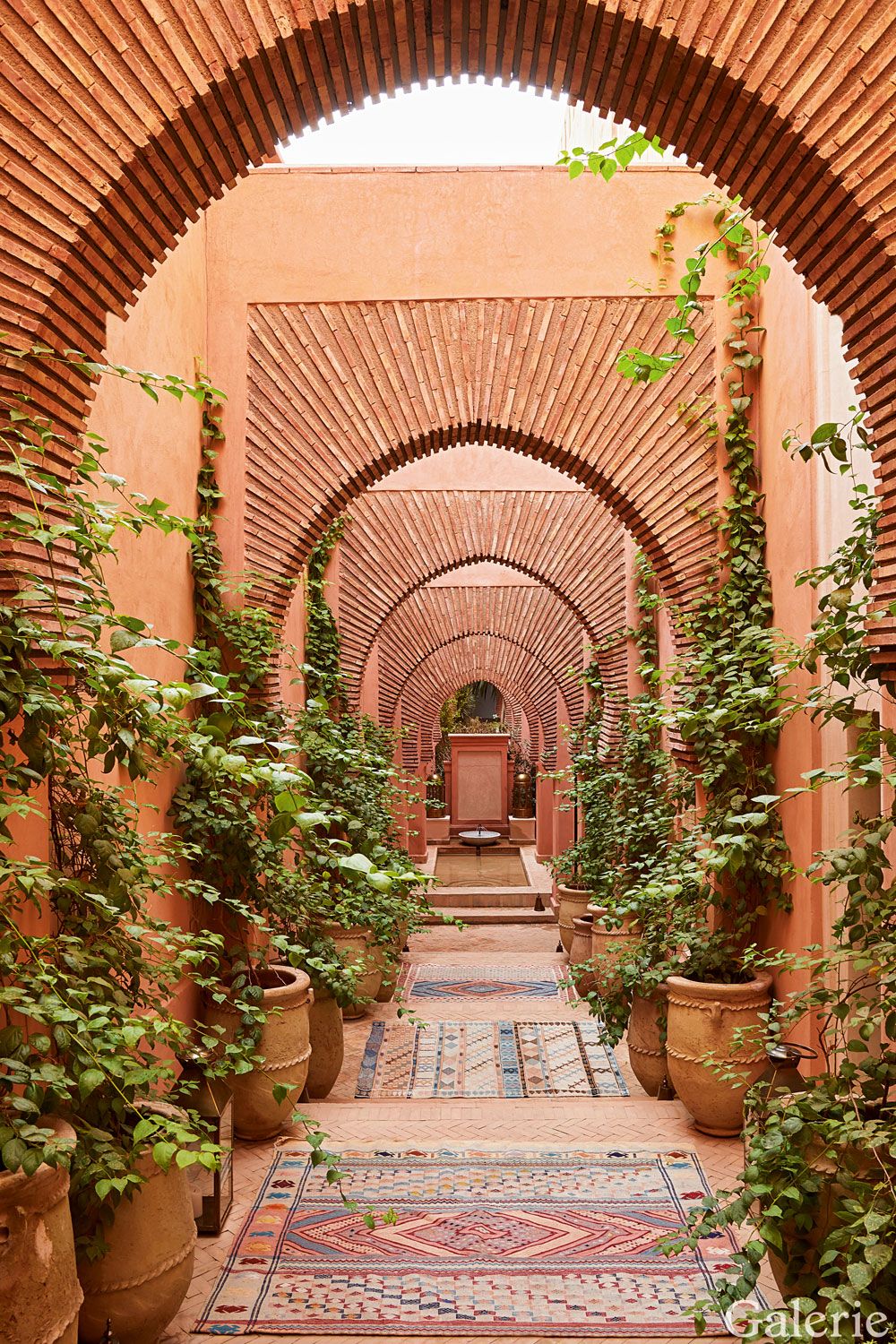 Inside the Bulgari Family’s Opulent Marrakech Riad | Moorish design, Brick architecture, Architecture