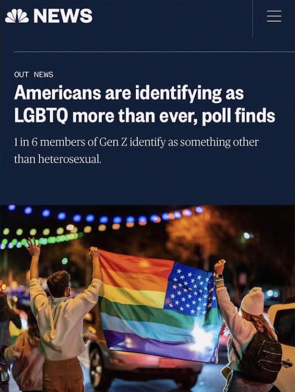 It's official us in Gen Z are the gayest generation