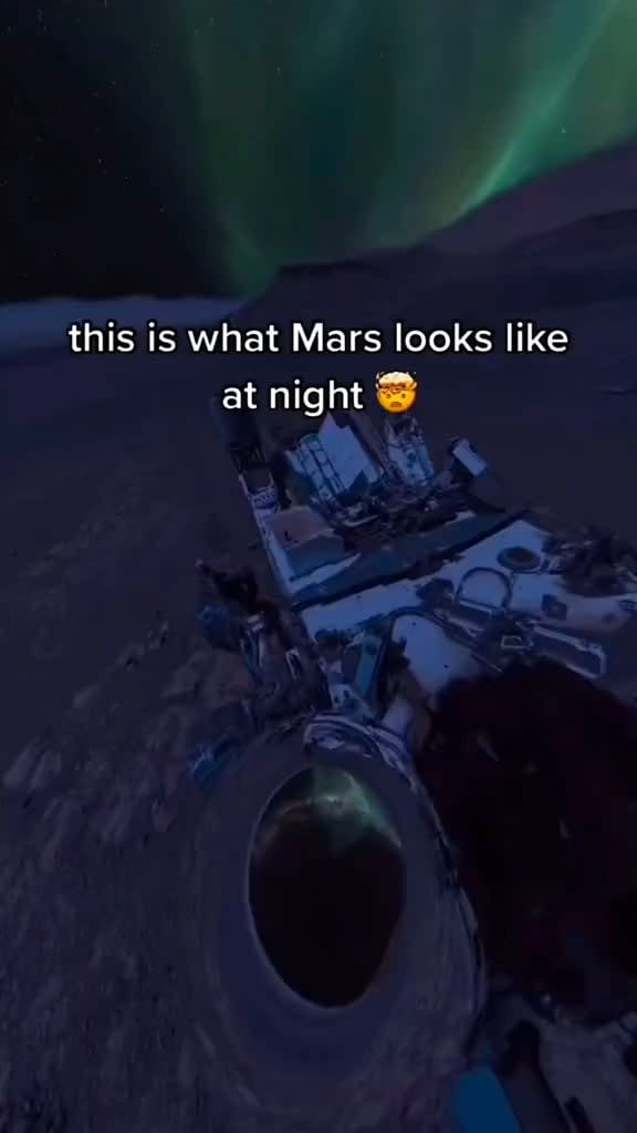 What Mars looks like at night from the Mars rover