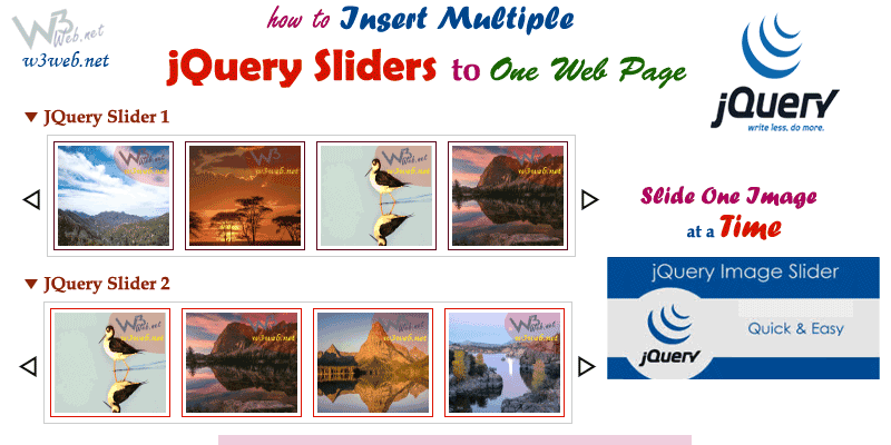 JQuery multiple sliders on same page