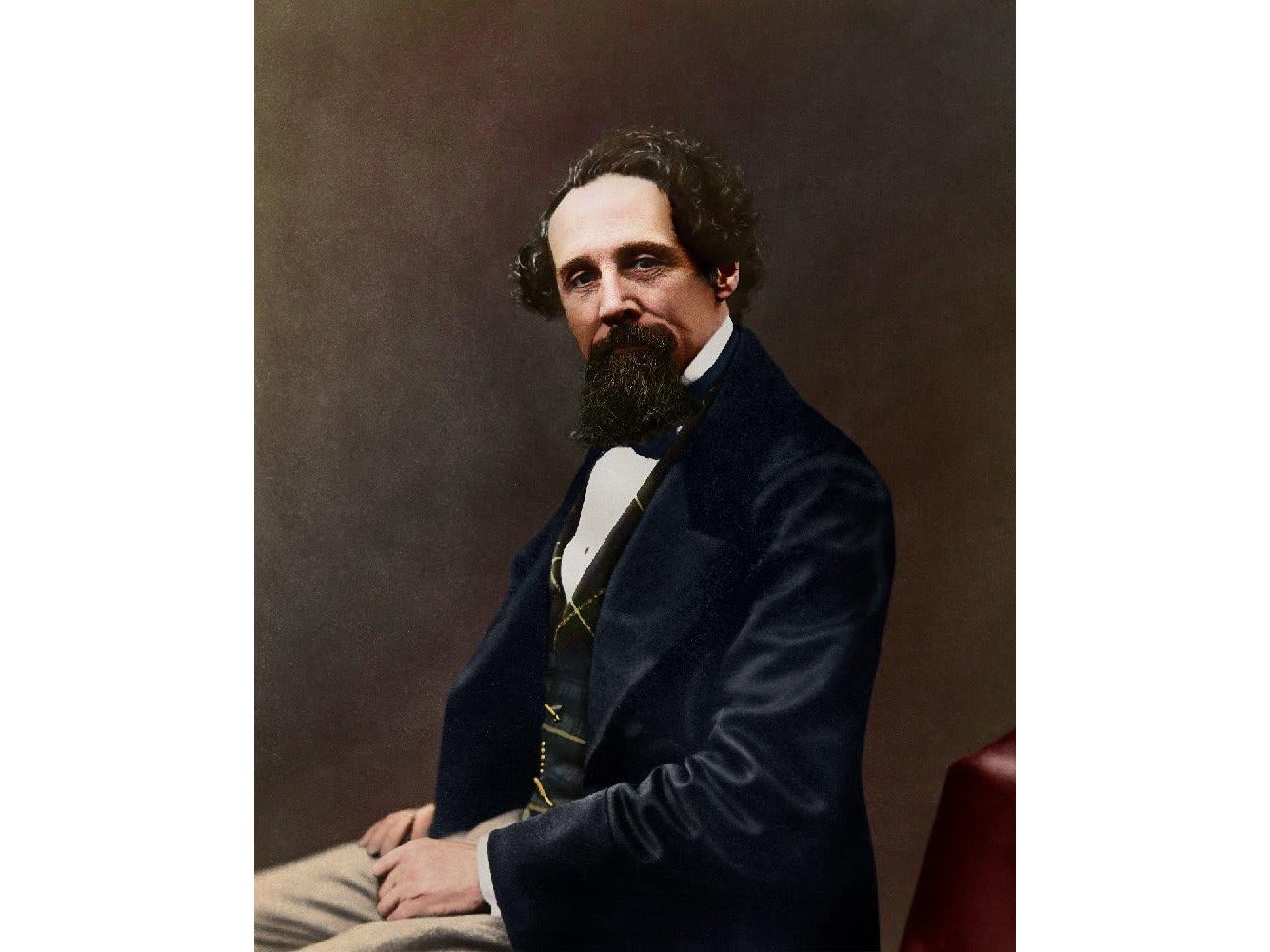 See a Newly Colorized Photograph of Charles Dickens
