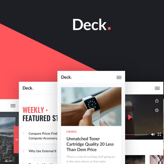 Download Deck: A free card-style UI kit