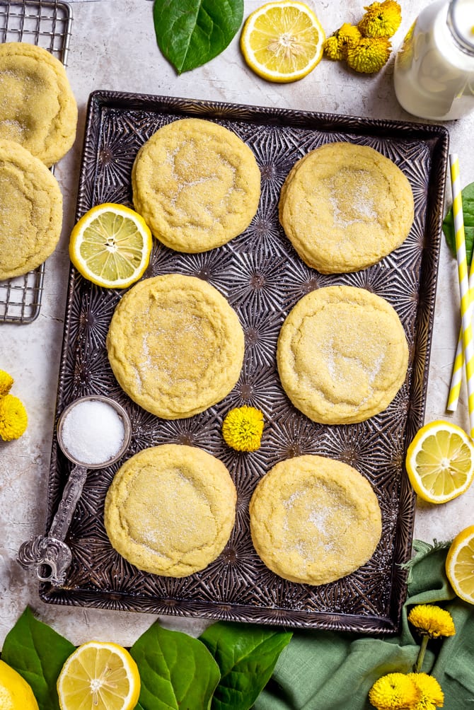 Soft and Chewy Lemon Sugar Cookies