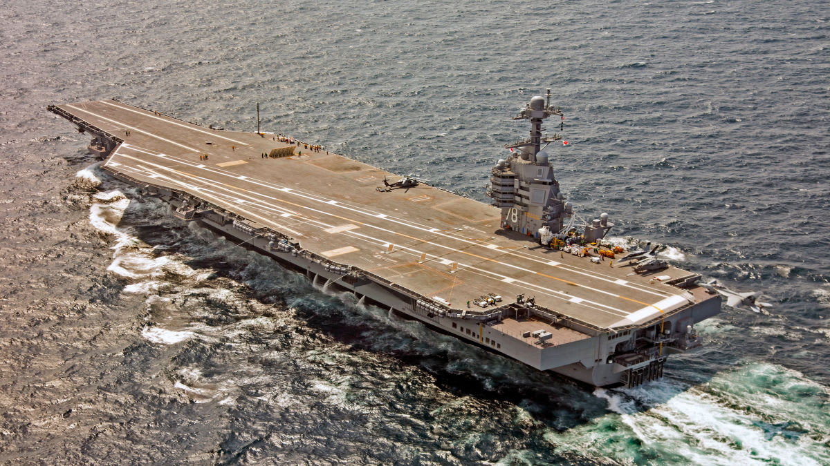 The U.S. Navy's Big Beautiful New Carrier Has Hilariously Messed Up Toilets