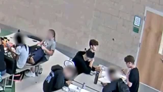 Utah teen saves choking friend with Heimlich maneuver during school lunch.