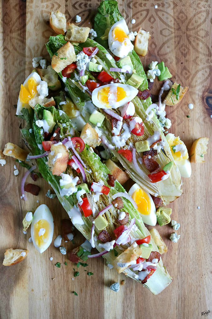 Grilled Romaine Cobb Salad | Karyl's Kulinary Krusade