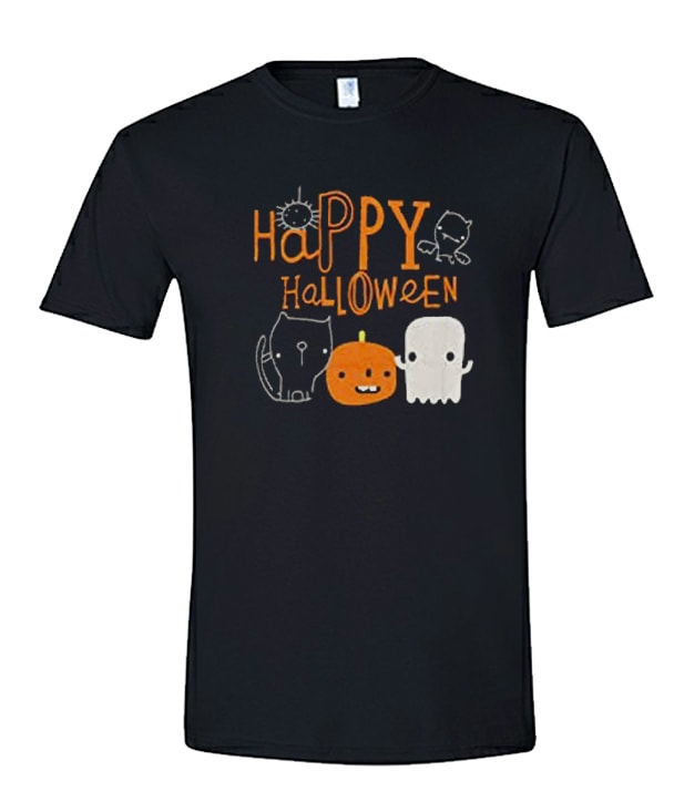 Happy Halloween Pumpkin Basaball unisex T Shirt